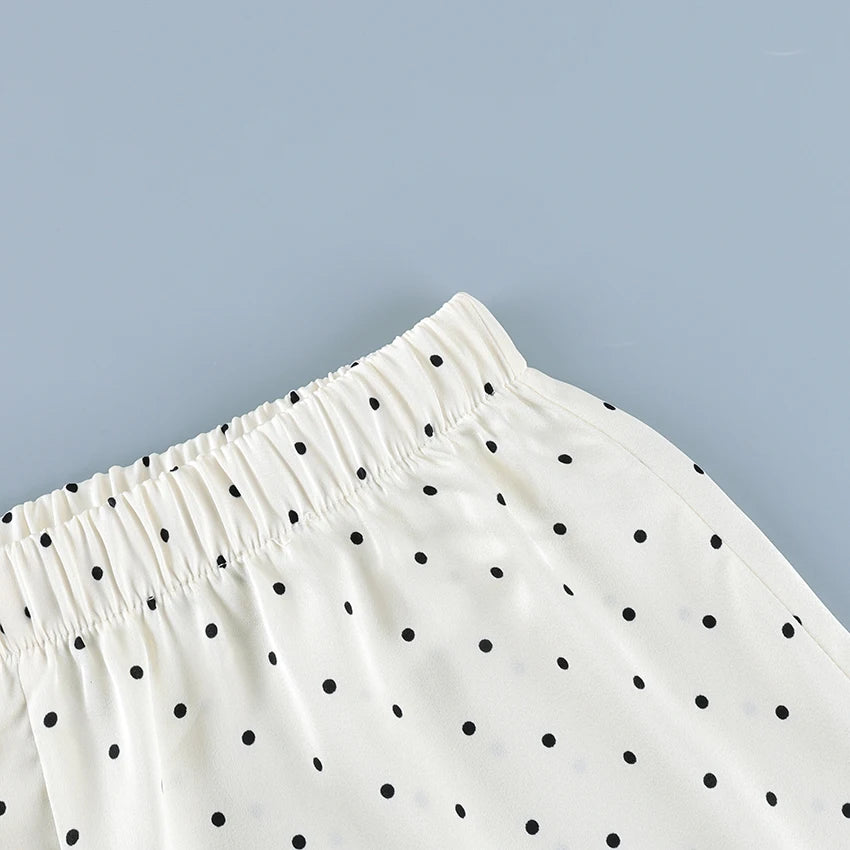 Linad Summer Street Chic Polka Dot Mini Pants Women Casual Loose Elastic Waist Shorts Fashion High Waist Shorts Female 2026