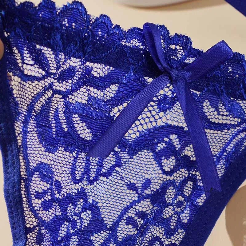 The Adjustable Hollow-Out Lace Thong