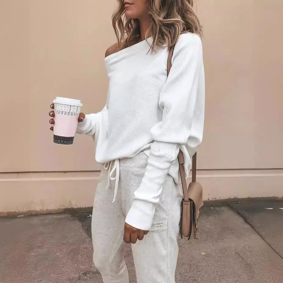 The Batwing Slash Neck Tee