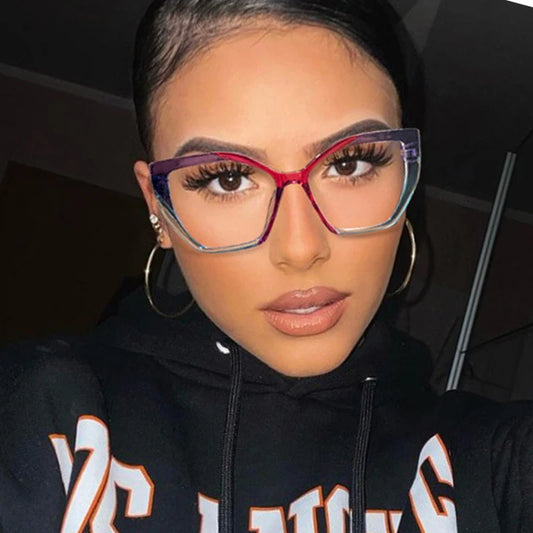 The Clear Alloy Cat Eye Computer Glasses