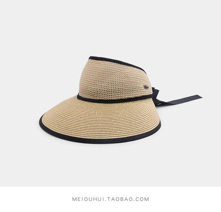 The Adjustable Ribbon Open-Top Straw Hat
