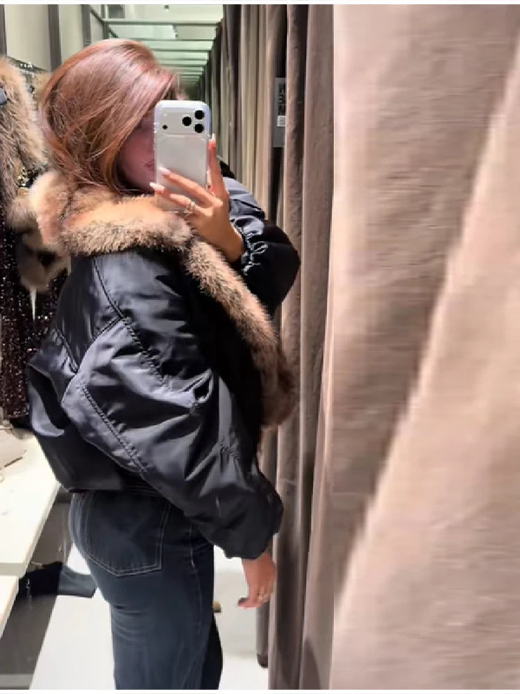 The Big Faux Fur Collar Coat