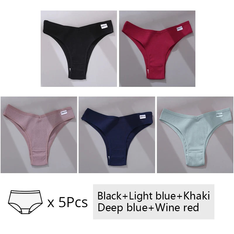 The 5-Pack Cotton Brazilian Brief Set