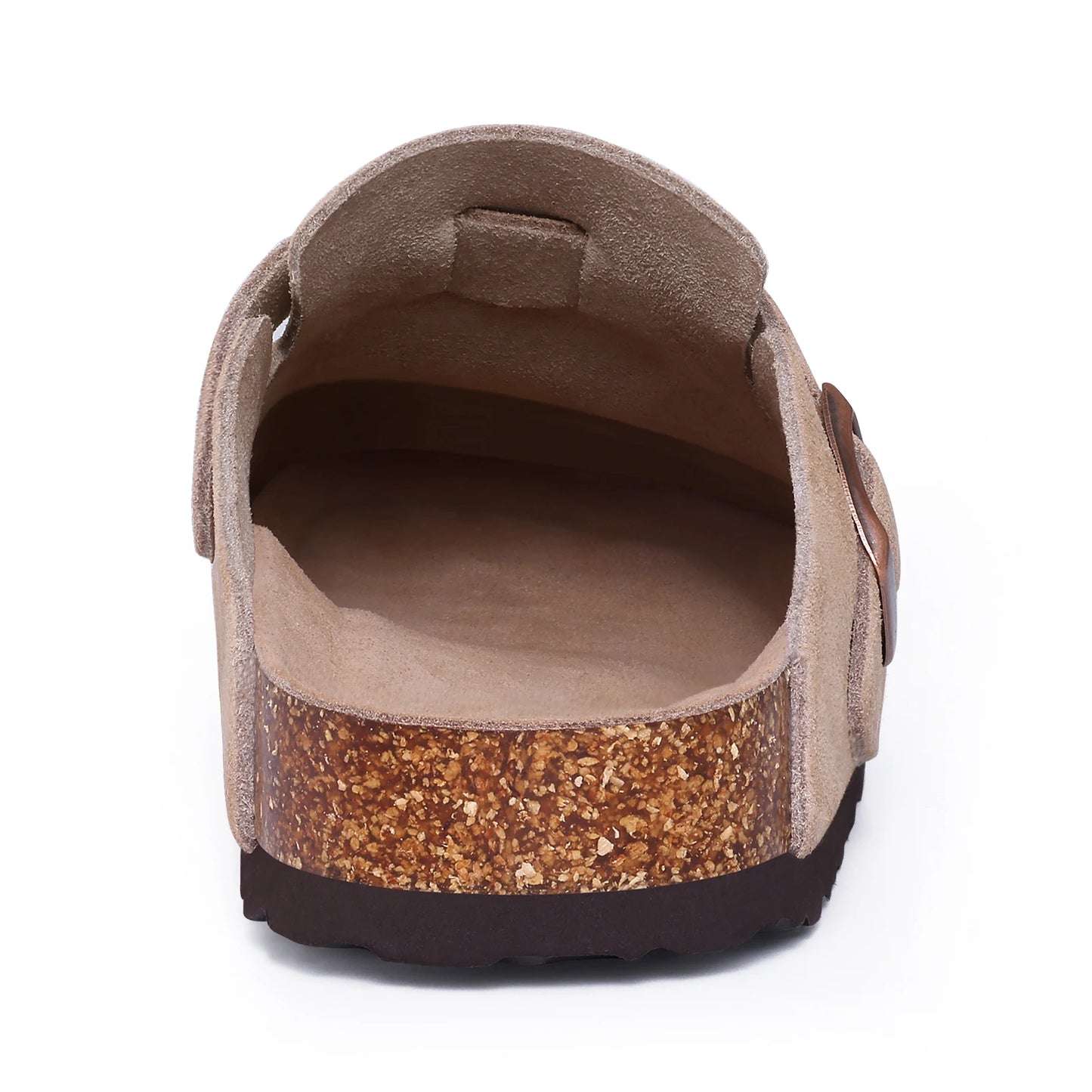 Kidmi Women's Genuine Suede Clogs Soft Footbed Leather Potato Shoes Comfort Slip On Clogs with Arch Support Fashion Home Slipper