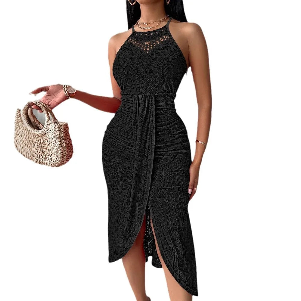 The Strapless Slit Maxi