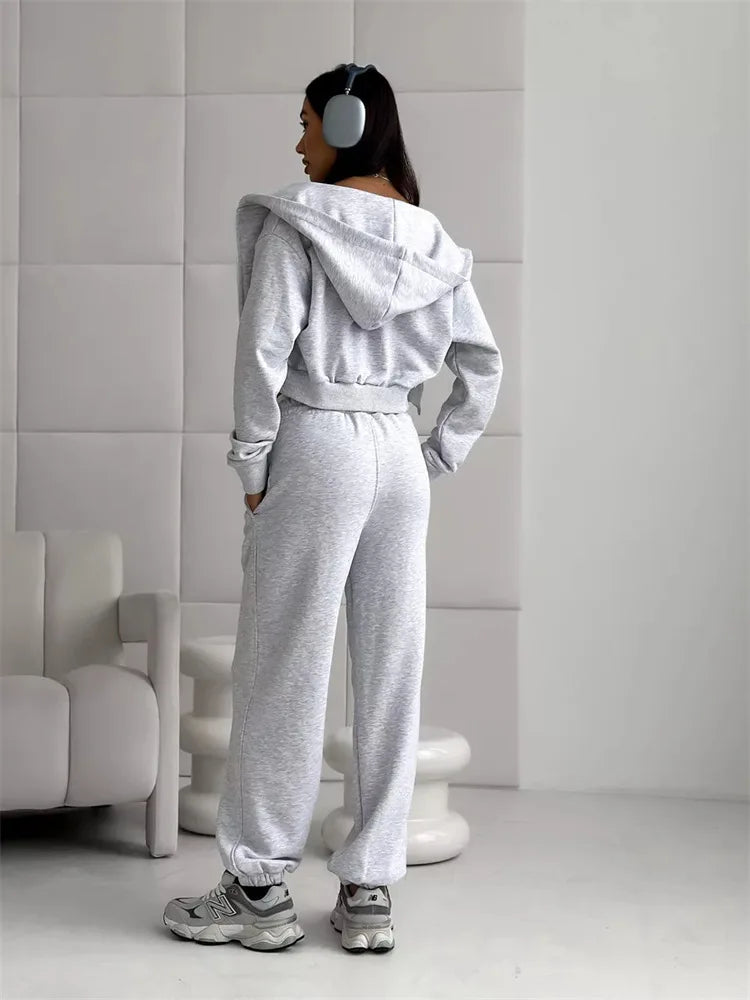 The Zip Hoodie Trouser Set