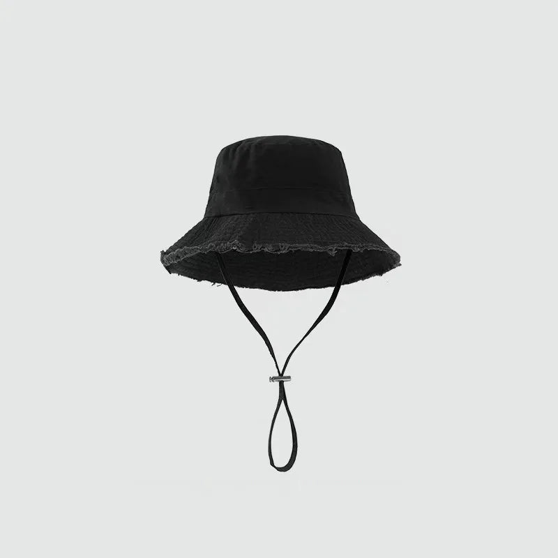 The Tassel Brim Foldable Bucket Hat