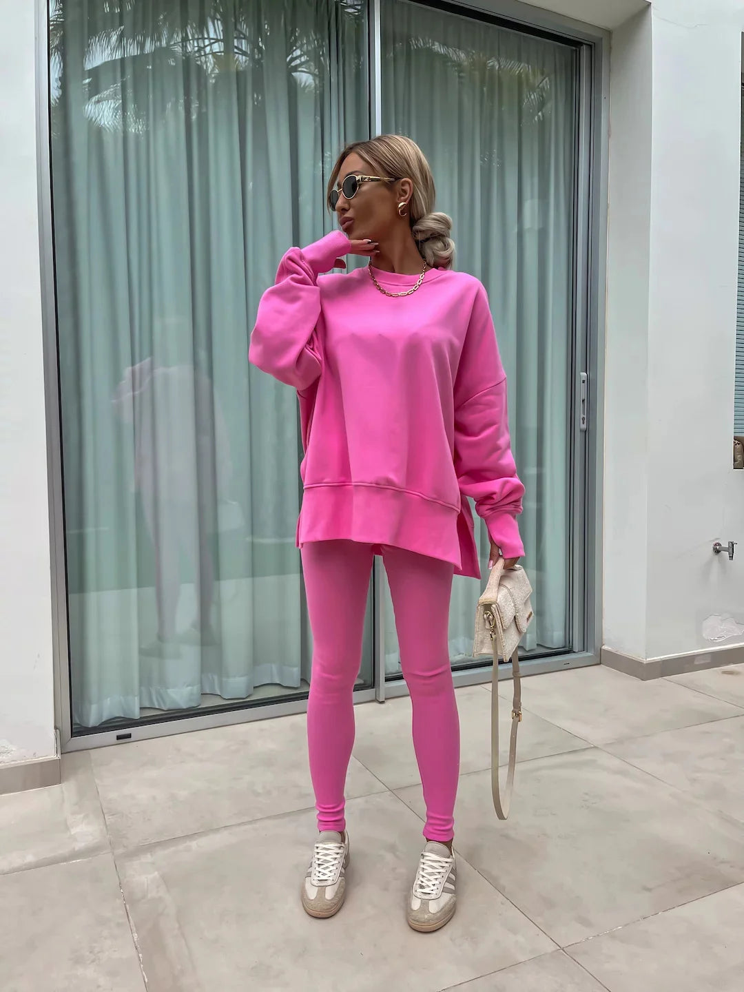 The Oversized Knit Trouser Set