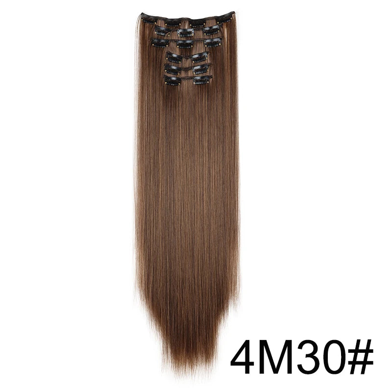 The 24-Inch 16-Clip Straight Hair Extensions