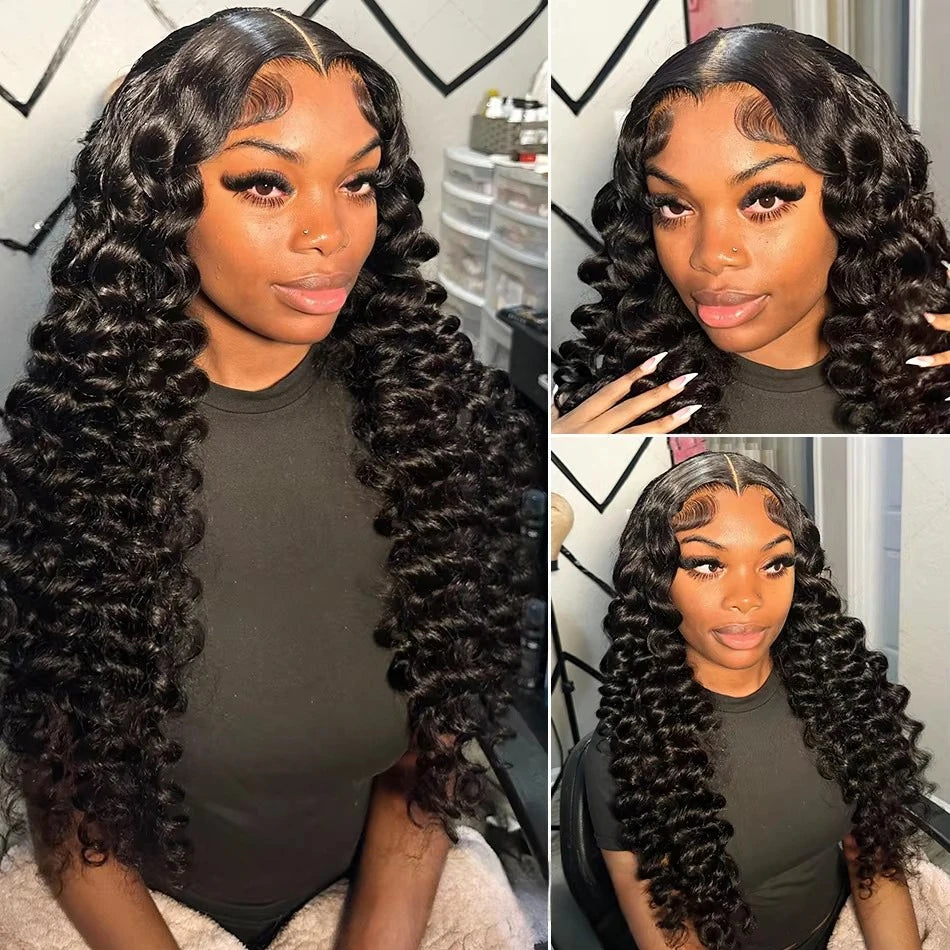 The 250 Density Deep Wave HD Lace Wig