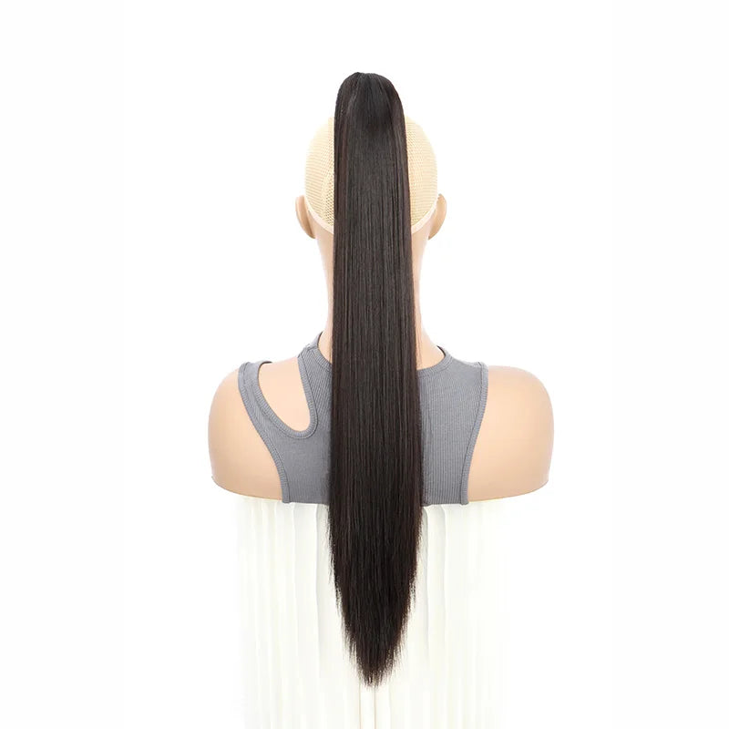 The 24-Inch Claw Clip Straight Ponytail Extension