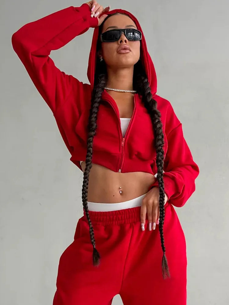 The Zip Hoodie Trouser Set