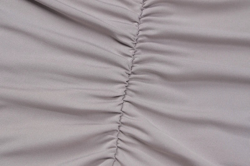 The Backless Ruched Bodycon Playsuit