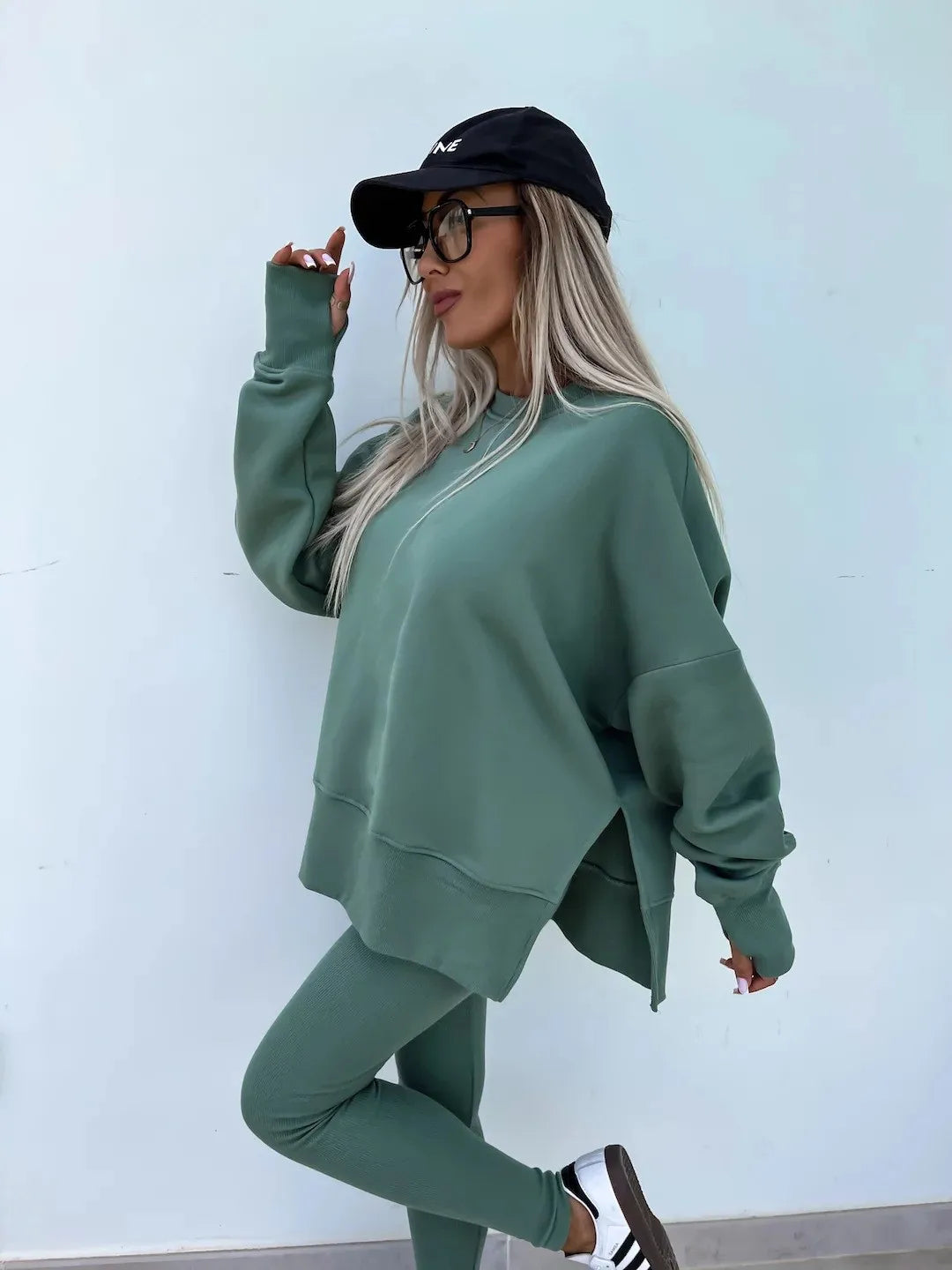 The Oversized Knit Trouser Set