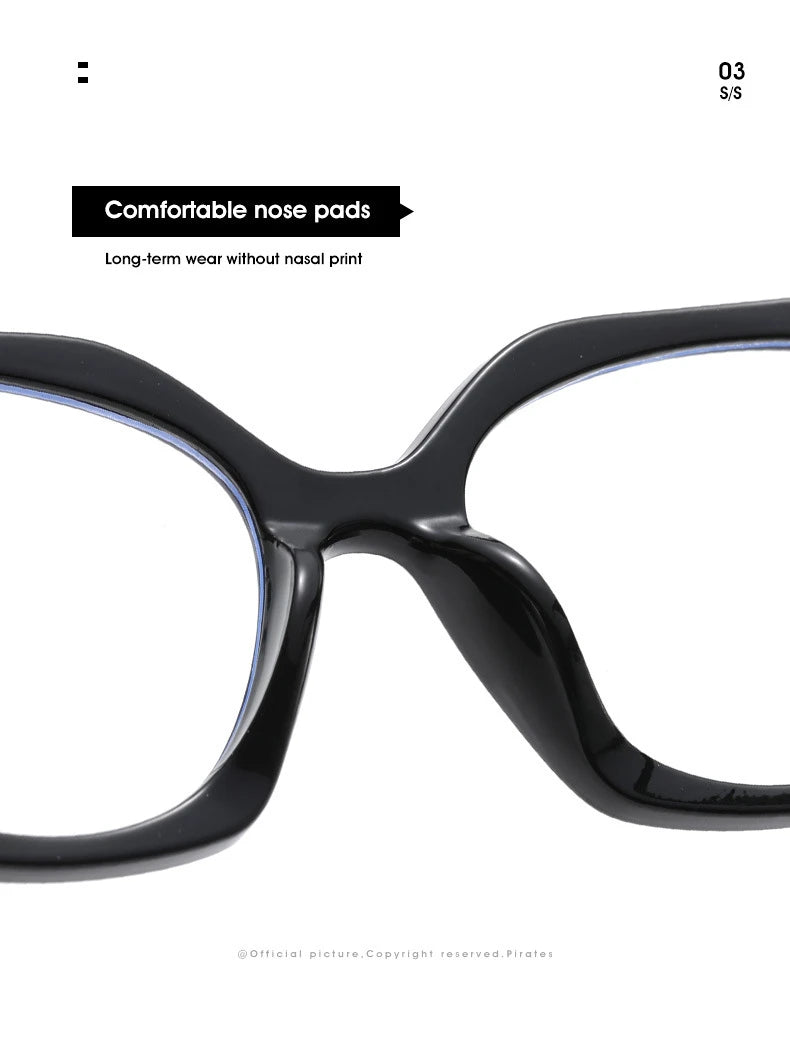 The Transparent Anti-Blue Light Polygon Glasses