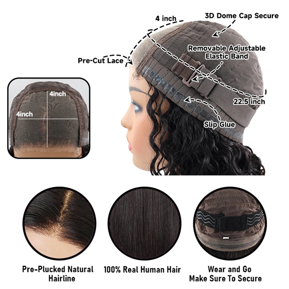 Ombre Brown Color 13x4 Lace Front Layered Wig Remy Brazilian Human Hair Pre Cut Straight Natural Black Frontal Wigs Pre Plucked