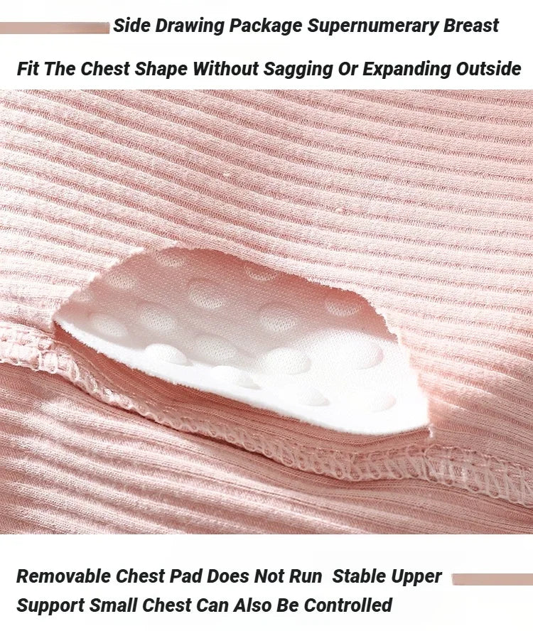 Cotton Camisole Top Girl No Underwire Chest Pad Adjustable To Fit Small Vest Wrap Bra Student Summer Women Bras Back Lace Sexy
