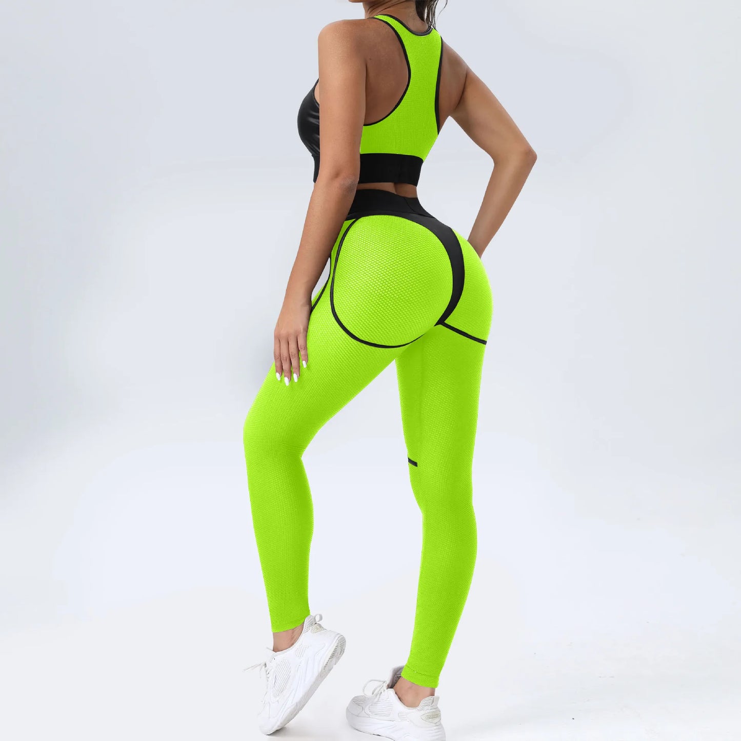 Leggins Woman Gym Push Up Sexy Woman Clothing Mesh Transparent Thong Female Legging Yoga Workout Women Pants High Waist Tights
