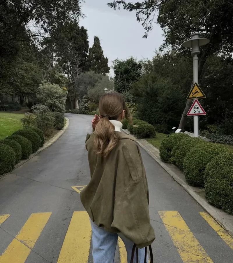 The Suede Lapel Bomber