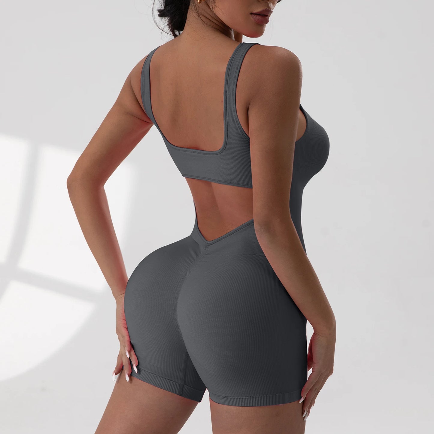 The V-Waist Exposed Yoga Jumpsuit