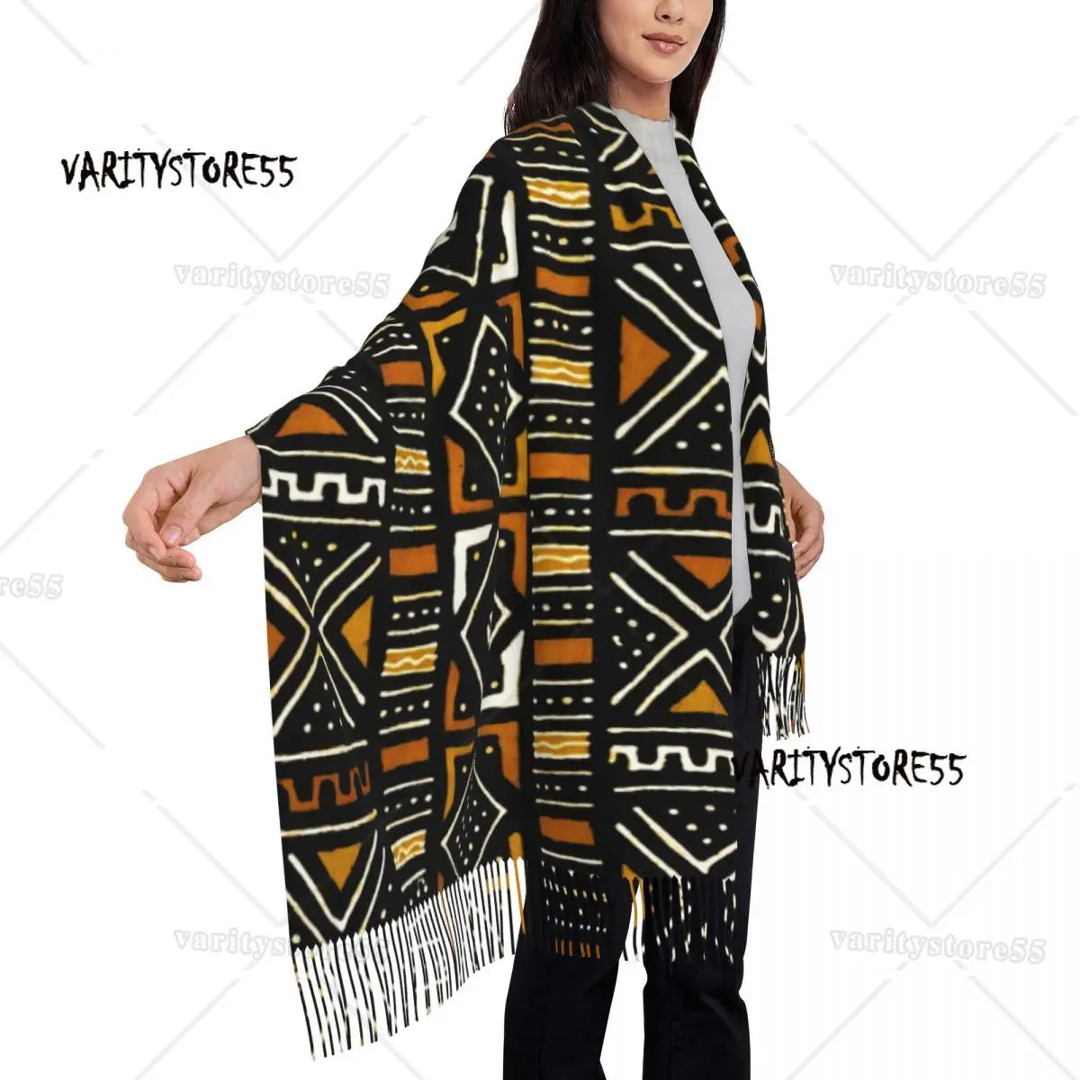 The Tribal Print Wrap Scarf