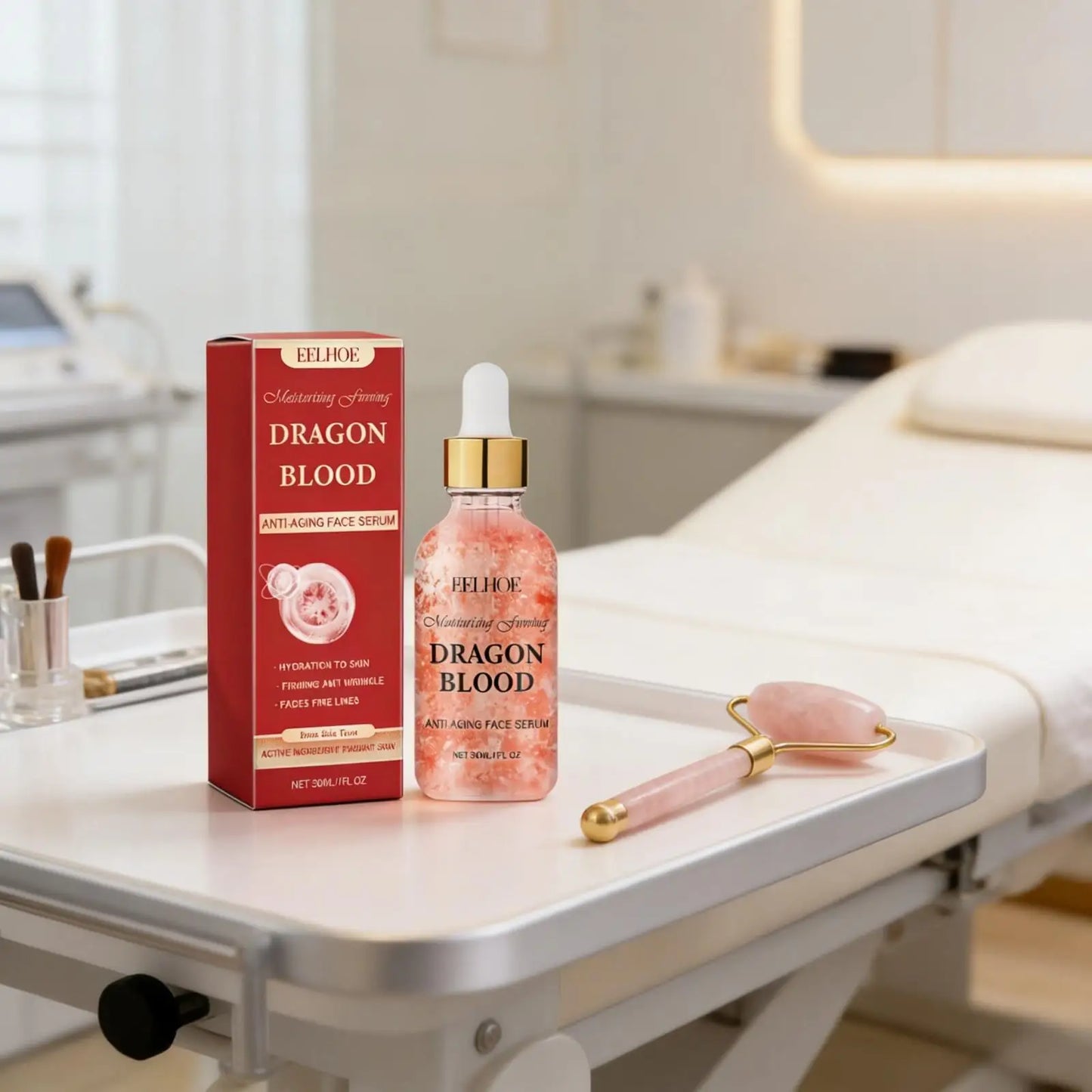 EELHOE Dragon Blood Serum Firm Skin Tightening Moisturizing Facial Rejuvenation Deep Hydration Face Care Anti-Wrinkle Serum 30ml