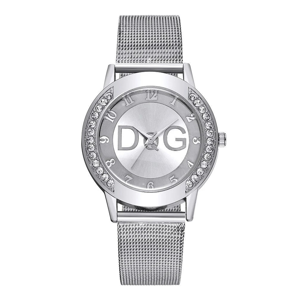 The Starry Sky Diamond Gold Mesh Watch