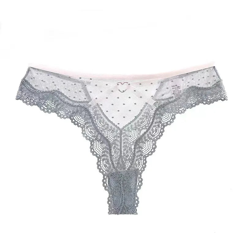 Sexy Lace Thong Women Lace Low Waist Panties Sexy Transparent Underwear Ladies Briefs Lingere Panty Underware Womens Lingerie