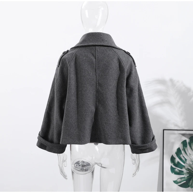 The Woolen Stand Collar Coat