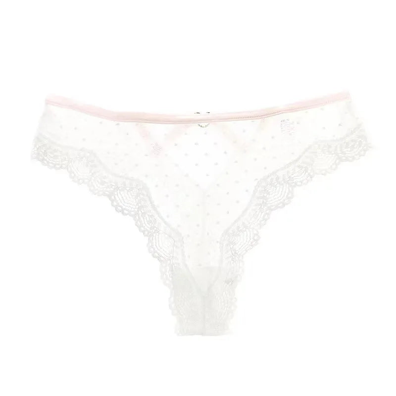 Sexy Lace Thong Women Lace Low Waist Panties Sexy Transparent Underwear Ladies Briefs Lingere Panty Underware Womens Lingerie