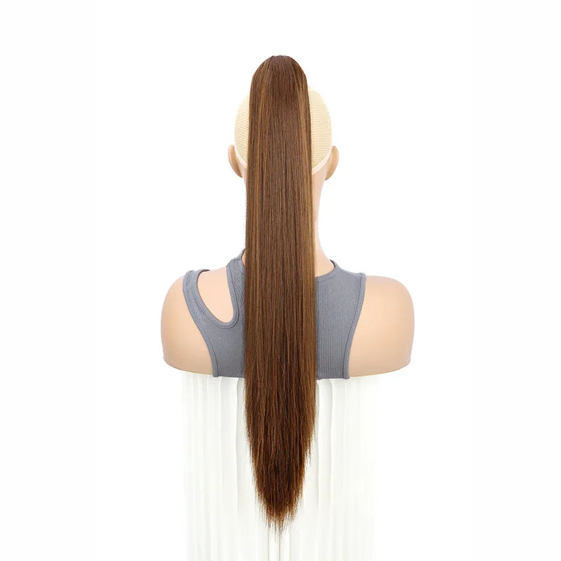 The 24-Inch Claw Clip Straight Ponytail Extension