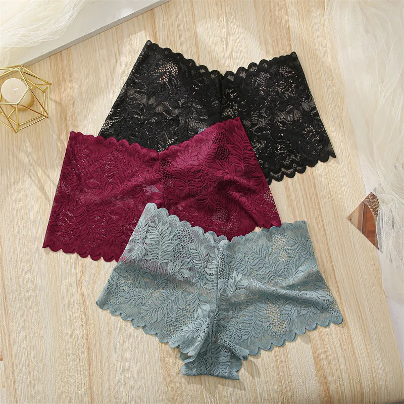 The 3-Pack Lace Boyshort Panty Set