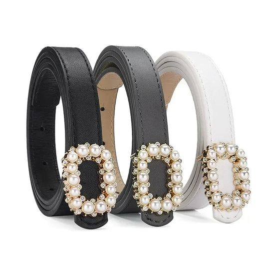 The Pearl Buckle Dress Belt