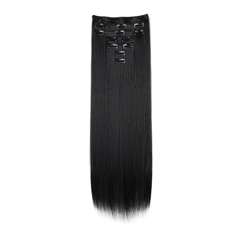 The 7-Piece Clip-In Straight Hair Extensions