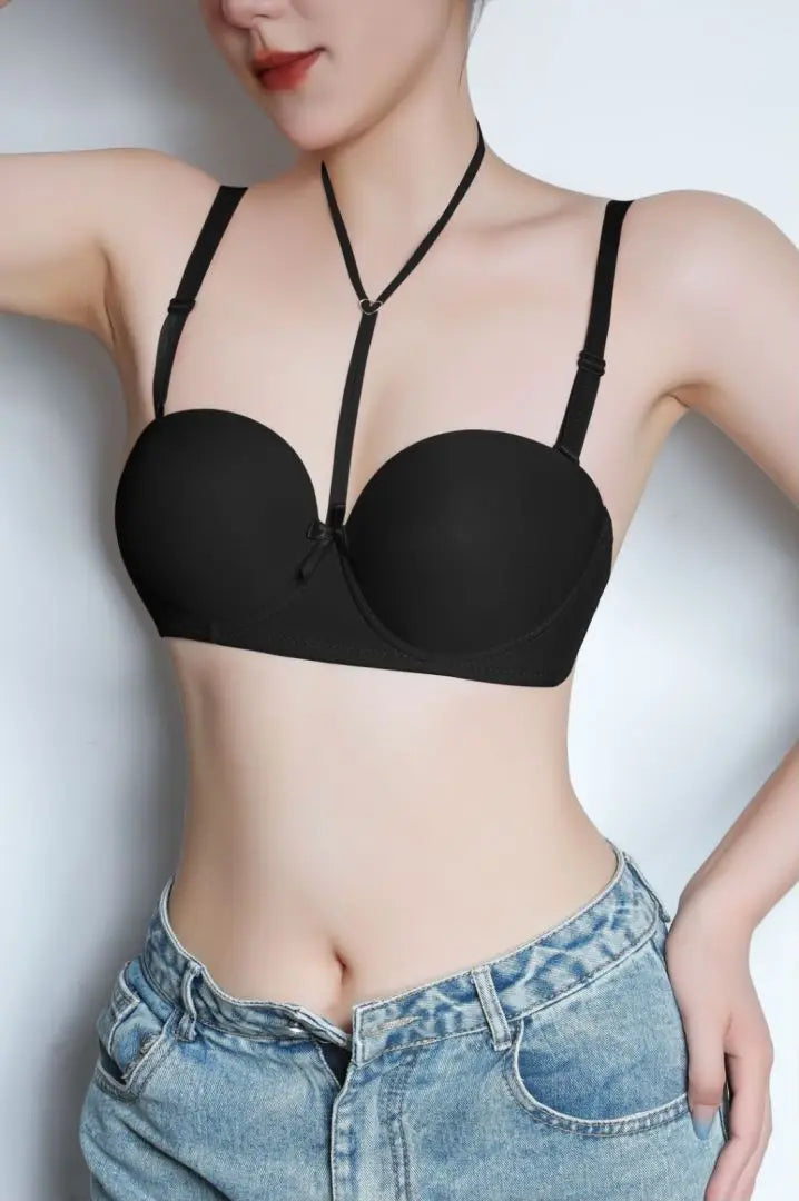 Gratitude More Than Ten Years Of Companionship Buy 3 Bras Get 1 Jewelry Free Neck-Hanging Bra With Two Wearing Gather Sexy Back