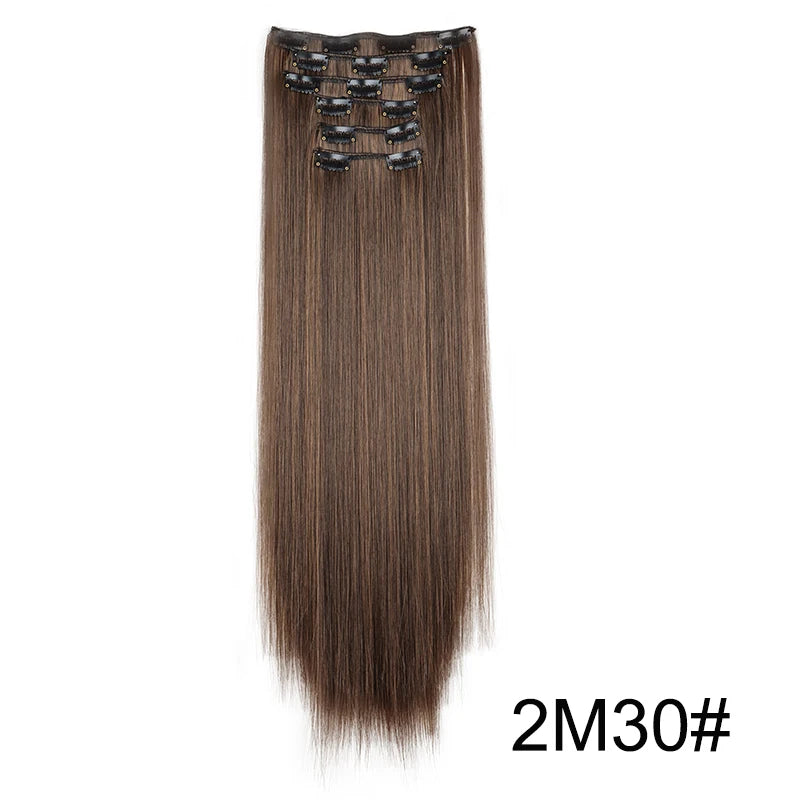 The 24-Inch 16-Clip Straight Hair Extensions