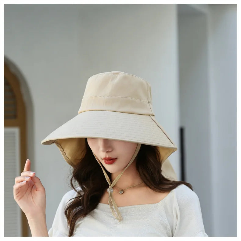 The Wide Brim Neck Cover Safari Cap