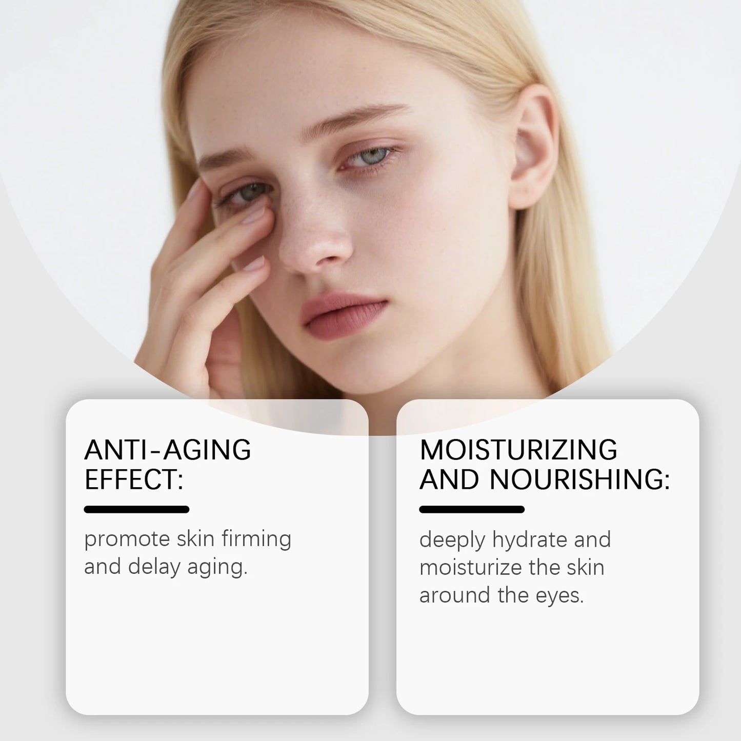 Instant Eye Care Cream With Brush Lasting Moisturizing Firming Smoothing Fine Lines Anti-Aging Eye Bag Removal Skin Care