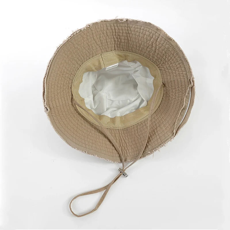 The Tassel Brim Foldable Bucket Hat