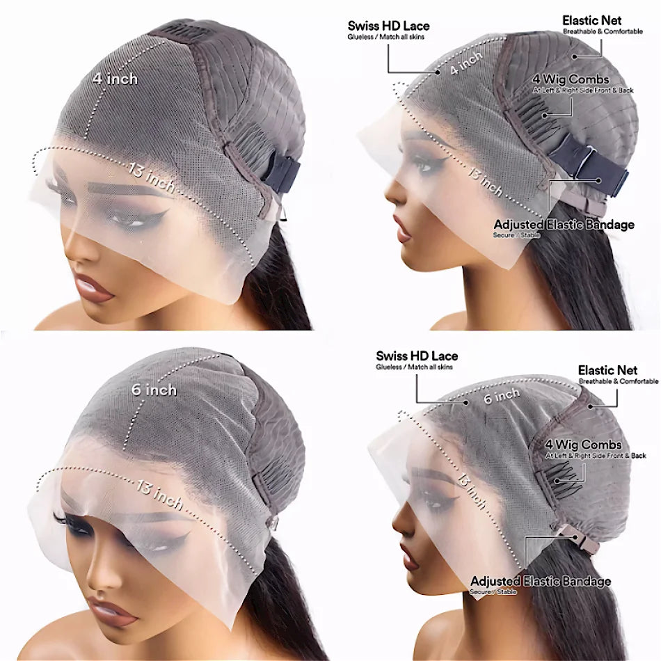 The 250 Density Deep Wave HD Lace Wig