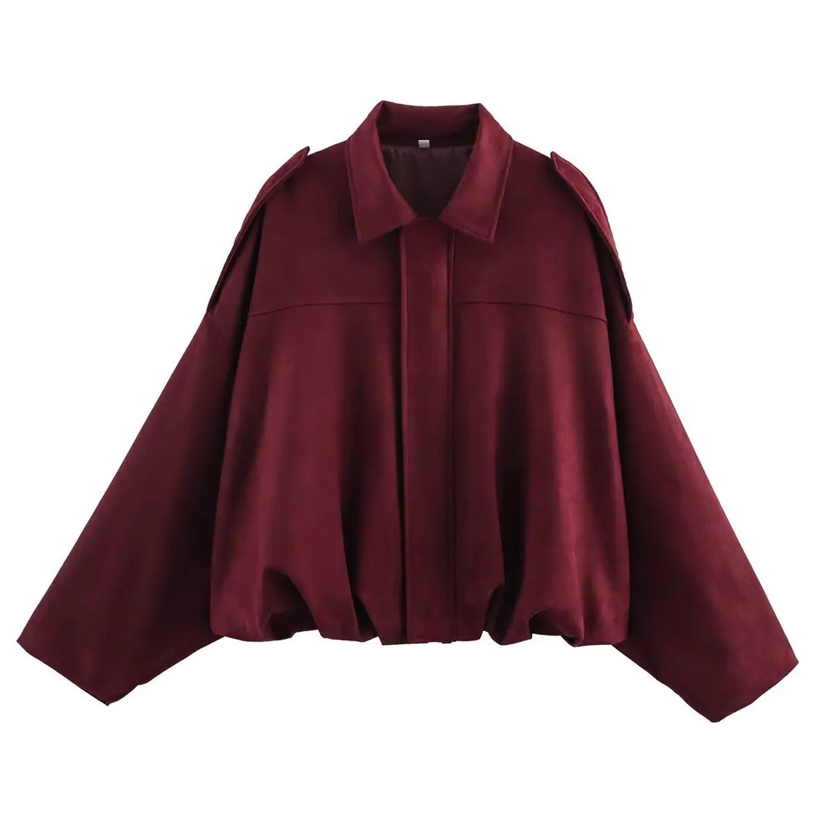 The Suede Oversized Bomber