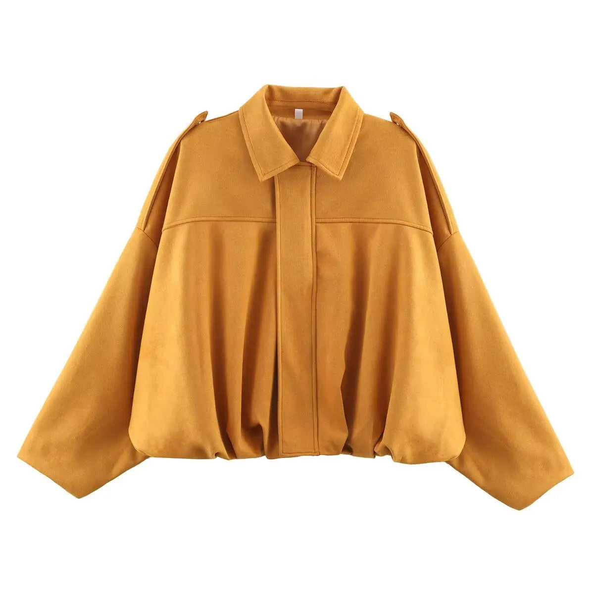 The Suede Oversized Bomber