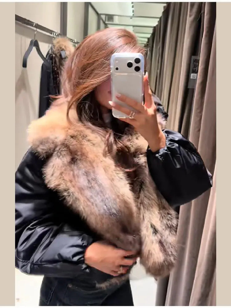 The Big Faux Fur Collar Coat