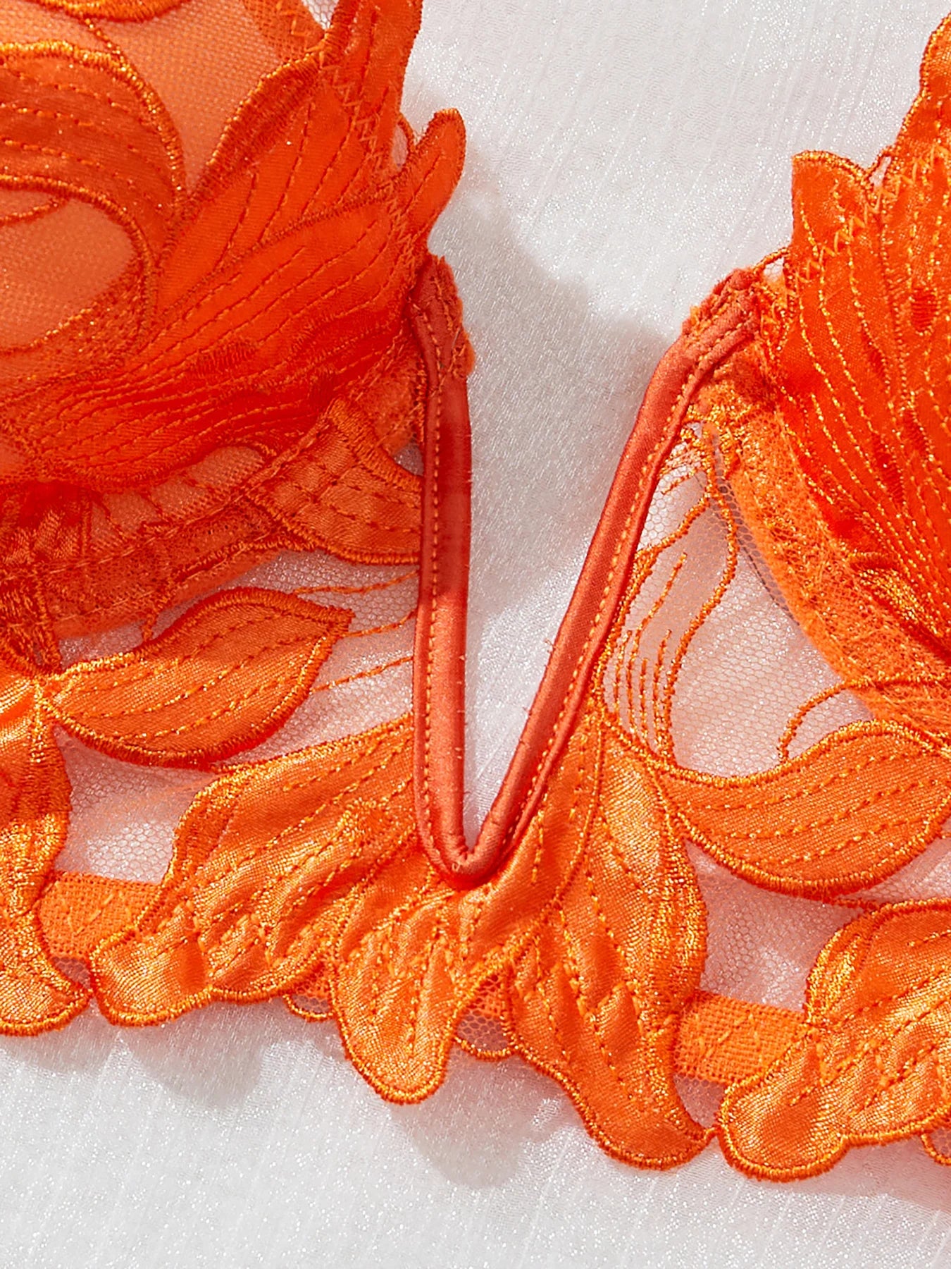 Floral Valentine Charming Brief Panty Underwear Sexy Nighty Fancy V Underwear Brief Set for Lady