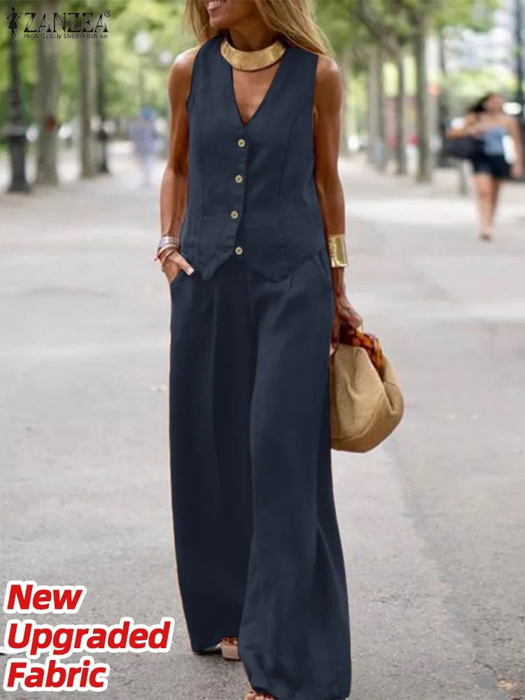 The Wide Leg Vest Co-Ord