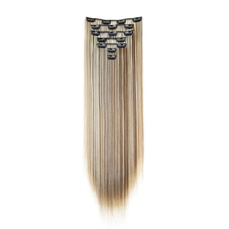 The 7-Piece Clip-In Straight Hair Extensions