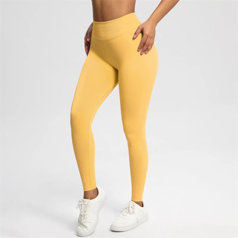 2025 Bum Shaping Leggings Impact Women Seamless Sports Yoga Pants Low Ribbed Band Gym clothes Fitness Workout Scrunch Butt Tight