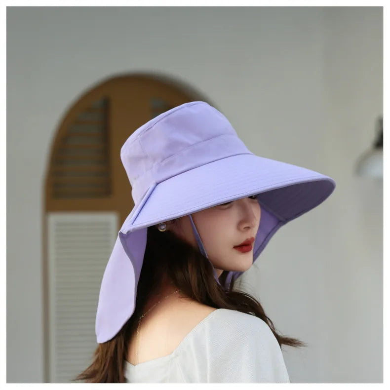 The Wide Brim Neck Cover Safari Cap