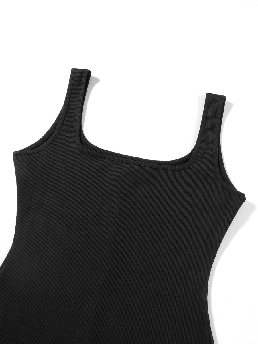 The U-Neck Sleeveless Bodycon Romper