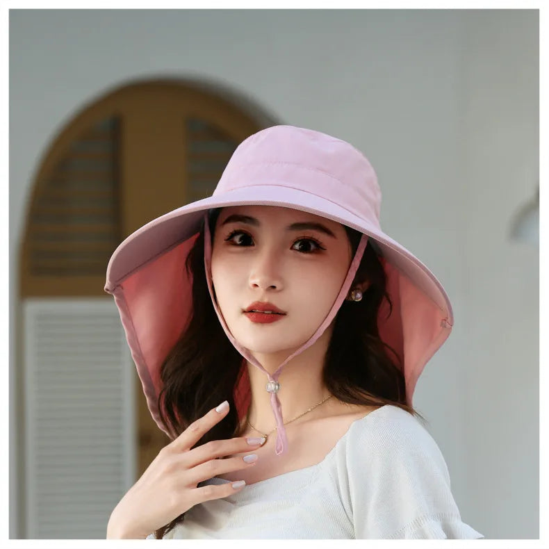 The Wide Brim Neck Cover Safari Cap